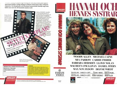 Hannah och Hennes Systrar  Inst. VHS.